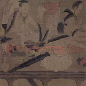 宋代《北齐校书图》国画综合作品图片鉴赏
