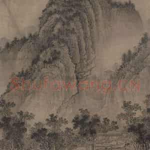 宋代《平林霁色图》国画综合作品图片鉴赏
