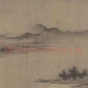 宋代《平林霁色图》国画综合作品图片鉴赏