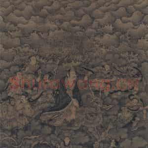 宋代《三关图：水官》国画综合作品图片鉴赏