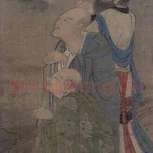 宋代 周季常《五百罗汉图:云中显现》国画综合作品图片鉴赏