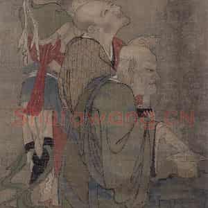 宋代 周季常《五百罗汉图：云中显现》国画综合作品图片鉴赏
