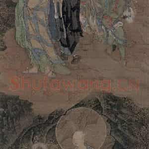 宋代 周季常《五百罗汉图:洞中入定》国画综合作品图片鉴赏