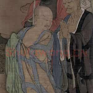 宋代 周季常《五百罗汉图:洞中入定》国画综合作品图片鉴赏