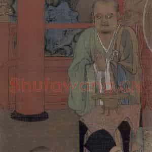 宋代 周季常《五百罗汉图:应身观音》国画综合作品图片鉴赏