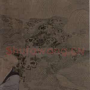宋代 周季常《五百罗汉图:渡水罗汉》国画综合作品图片鉴赏