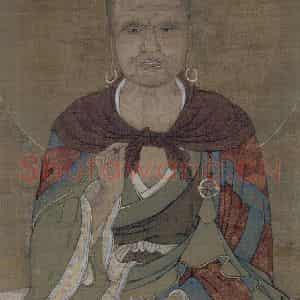 宋代 赵璚《迦诺迦跋蹉尊者图》国画人物作品图片鉴赏
