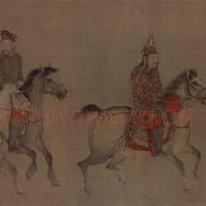 宋代《番骑图》国画综合作品图片鉴赏