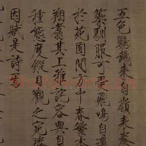 宋代 赵佶《五色鹦鹉图》国画花鸟作品图片鉴赏
