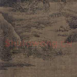 宋代 范宽《雪山楼阁图》国画山水作品图片鉴赏