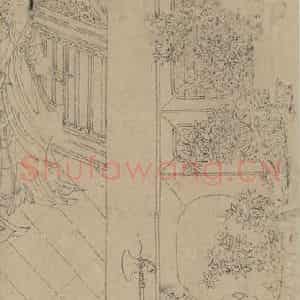 宋代《道子墨宝：诸神朝谒图》国画人物工笔作品图片鉴赏