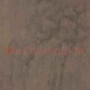 宋代 巨然《溪山兰若图》国画山水工笔作品图片鉴赏