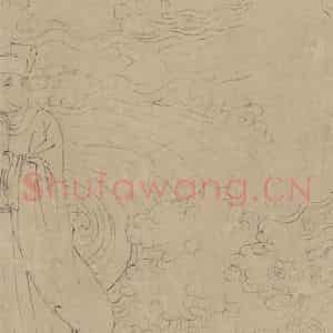 宋代《道子墨宝：诸神朝谒图》国画人物工笔作品图片鉴赏