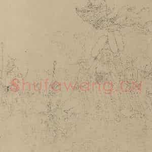 宋代《道子墨宝：诸神朝谒图》国画人物工笔作品图片鉴赏