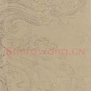 宋代《道子墨宝：诸神朝谒图》国画人物工笔作品图片鉴赏