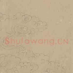 宋代《道子墨宝：诸神朝谒图》国画人物工笔作品图片鉴赏
