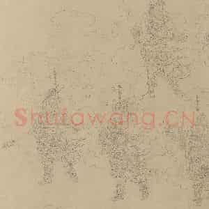 宋代《道子墨宝:诸神朝谒图》国画人物工笔作品图片鉴赏