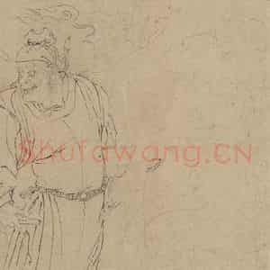 宋代《道子墨宝：诸神朝谒图》国画人物工笔作品图片鉴赏