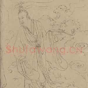 宋代《道子墨宝：诸神朝谒图》国画人物工笔作品图片鉴赏