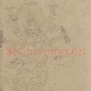 宋代《道子墨宝：诸神朝谒图》国画人物工笔作品图片鉴赏