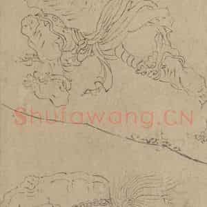 宋代《道子墨宝：搜山图》国画人物工笔作品图片鉴赏