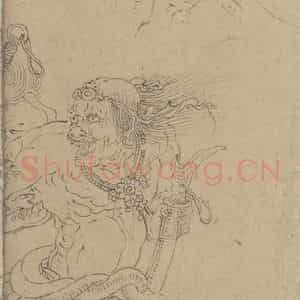 宋代《道子墨宝:搜山图》国画人物工笔作品图片鉴赏