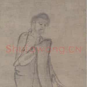 宋代《释迦出山图》国画人物工笔作品图片鉴赏