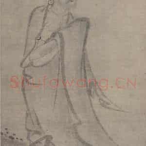 宋代《释迦出山图》国画人物工笔作品图片鉴赏