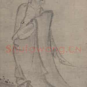 宋代《普贤菩萨图》国画人物工笔作品图片鉴赏