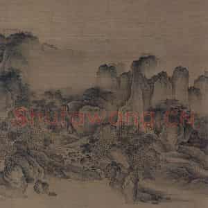 金代《溪山无尽图》国画山水工笔作品图片鉴赏