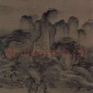 金代《溪山无尽图》国画山水工笔作品图片鉴赏