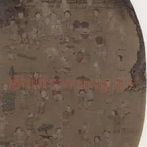 宋代《百子图》国画人物工笔作品图片鉴赏