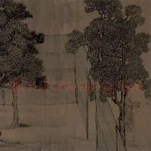 宋代 李唐（传）《晋文公复国图》国画人物工笔作品图片鉴赏
