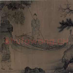 宋代 李唐（传）《晋文公复国图》国画人物工笔作品图片鉴赏