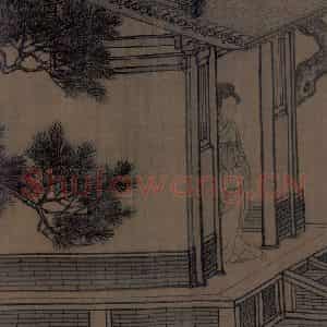 宋代 李唐（传）《晋文公复国图》国画人物工笔作品图片鉴赏