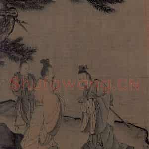 宋代 李唐（传）《晋文公复国图》国画人物工笔作品图片鉴赏