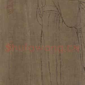 宋代《仿周文矩宫中图》国画人物工笔作品图片鉴赏