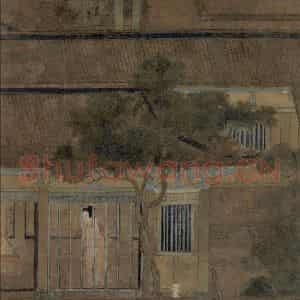 五代《乞巧图》国画人物工笔作品图片鉴赏