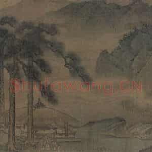宋代《聘金图》国画人物工笔作品图片鉴赏