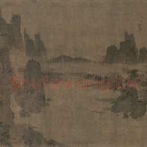 宋代《别苑春山图》国画山水工笔作品图片鉴赏