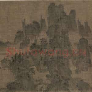 宋代《别苑春山图》国画山水工笔作品图片鉴赏