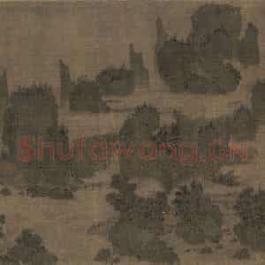 宋代《别苑春山图》国画山水工笔作品图片鉴赏