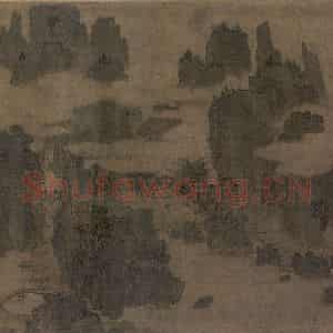 宋代《别苑春山图》国画山水工笔作品图片鉴赏