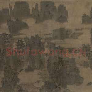 宋代《别苑春山图》国画山水工笔作品图片鉴赏