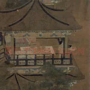五代《乞巧图》国画人物工笔作品图片鉴赏