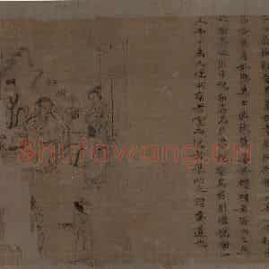 宋代 李公麟《孝经图》国画人物工笔作品图片鉴赏