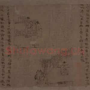 宋代 李公麟《孝经图》国画人物工笔作品图片鉴赏