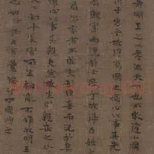 宋代 李公麟《孝经图》国画人物工笔作品图片鉴赏