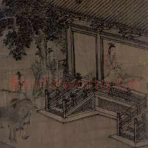 宋代 李唐（传）《晋文公复国图》国画人物工笔作品图片鉴赏