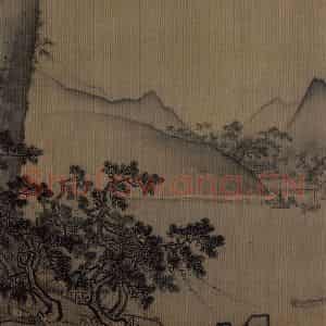 宋代《风雨维舟图》国画综合作品图片鉴赏